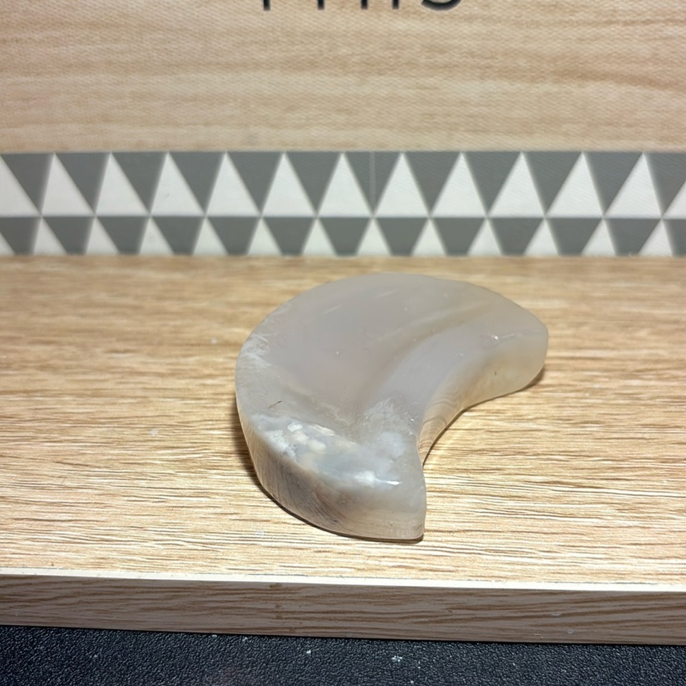 Flower Agate Moon Bowl (FAC1)